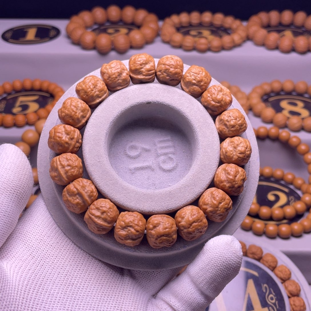 猴头核桃手串雪**舞15mm蛤蟆头全品无暇