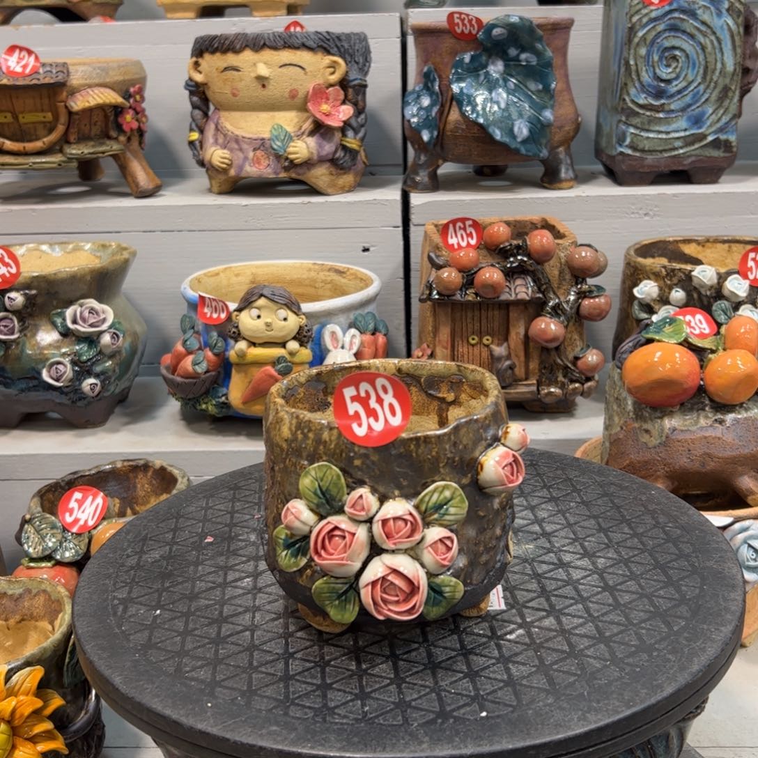 538 号陶然花器手工花盆