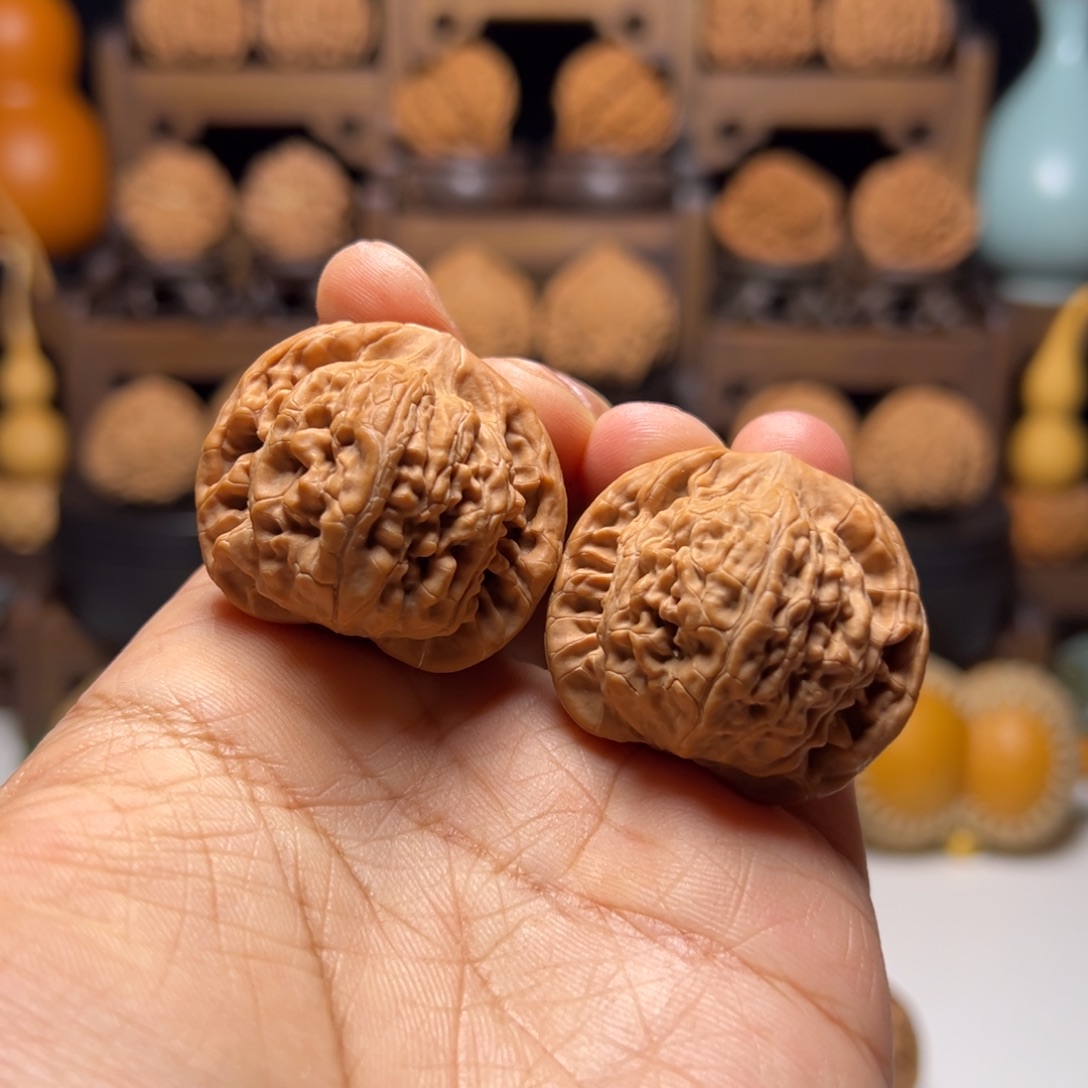 把件文玩核桃38望月