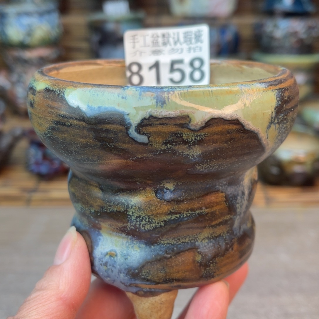 手工花盆默认瑕疵完美者勿拍