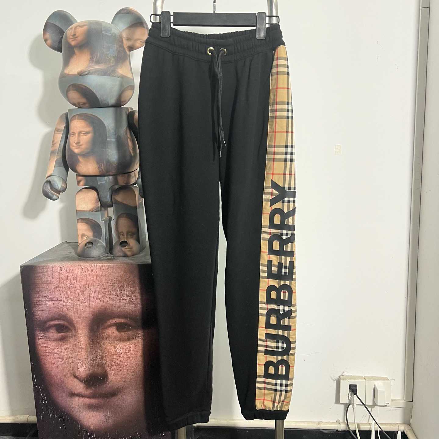 99新 BURBERRY/博柏利 格纹长裤 W2604 尺码XXS 裤长 100 腰围 33