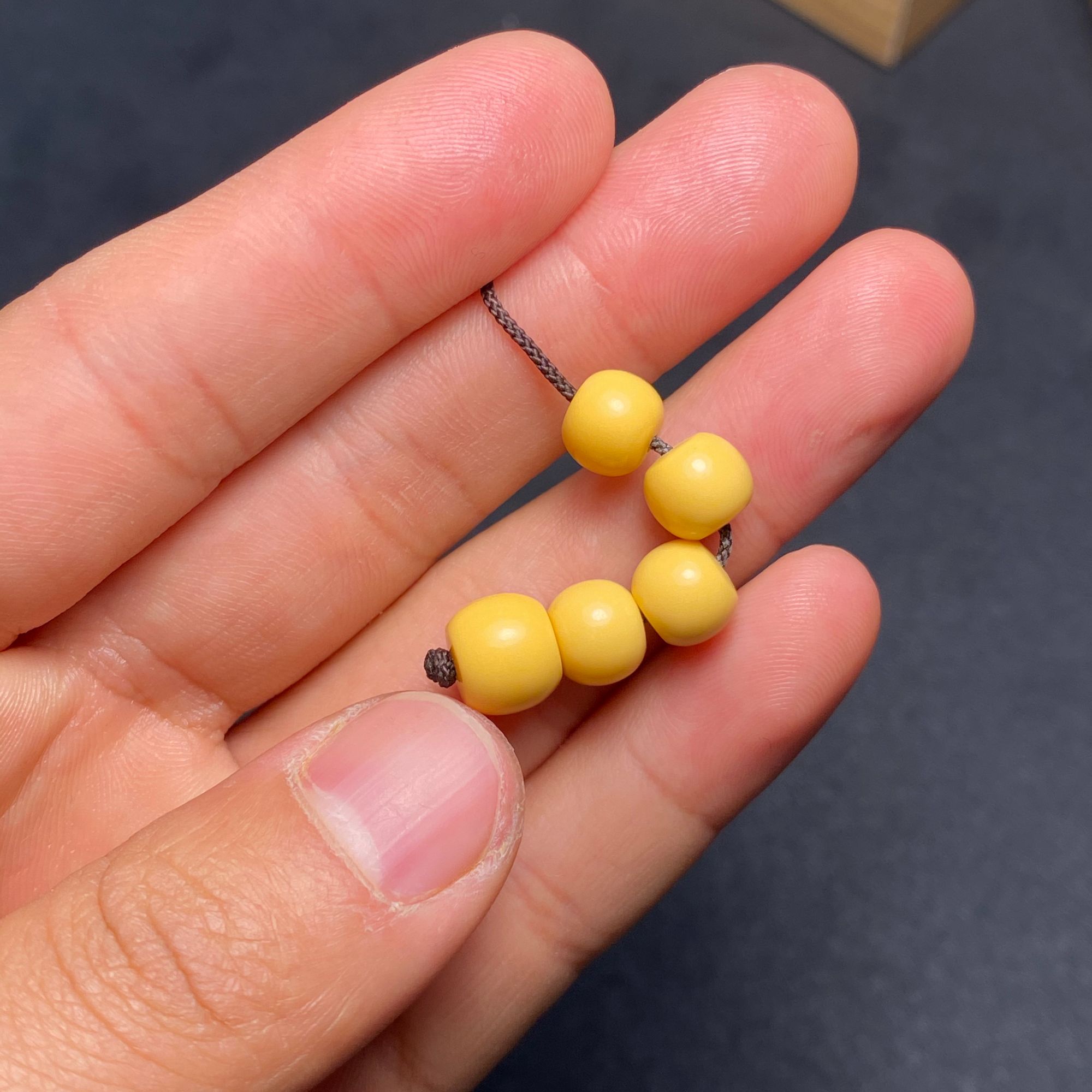 【定制预售】缅黄老型珠 手工制作（单颗）尺寸请备注或联系客服