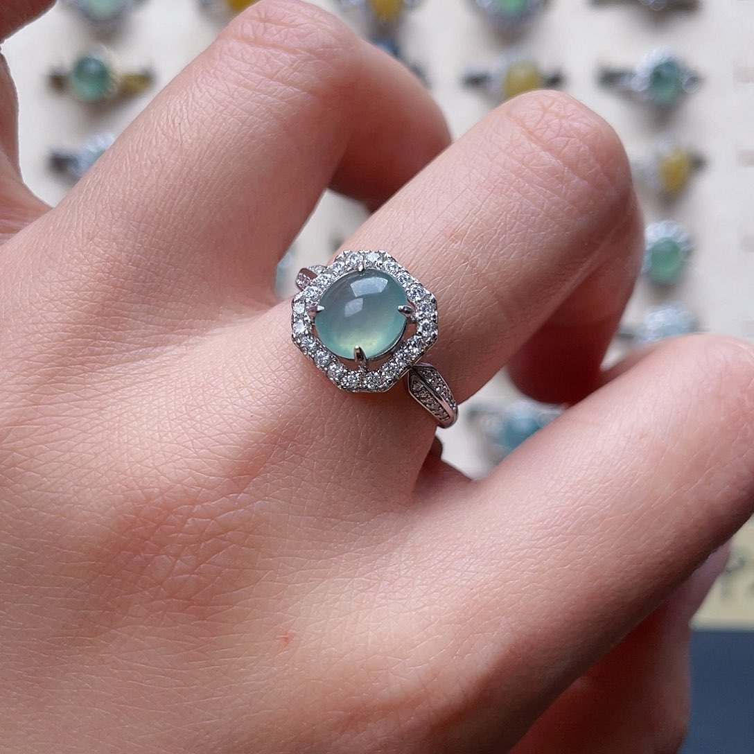 翡翠戒指未镶嵌戒指