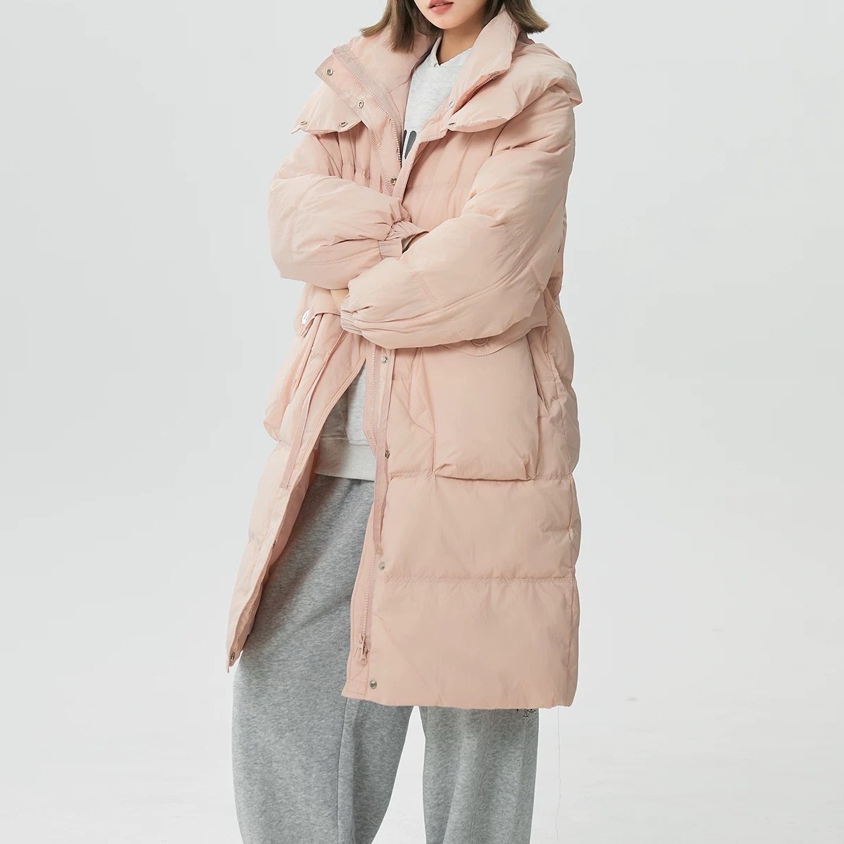62753新款粉色羽绒服