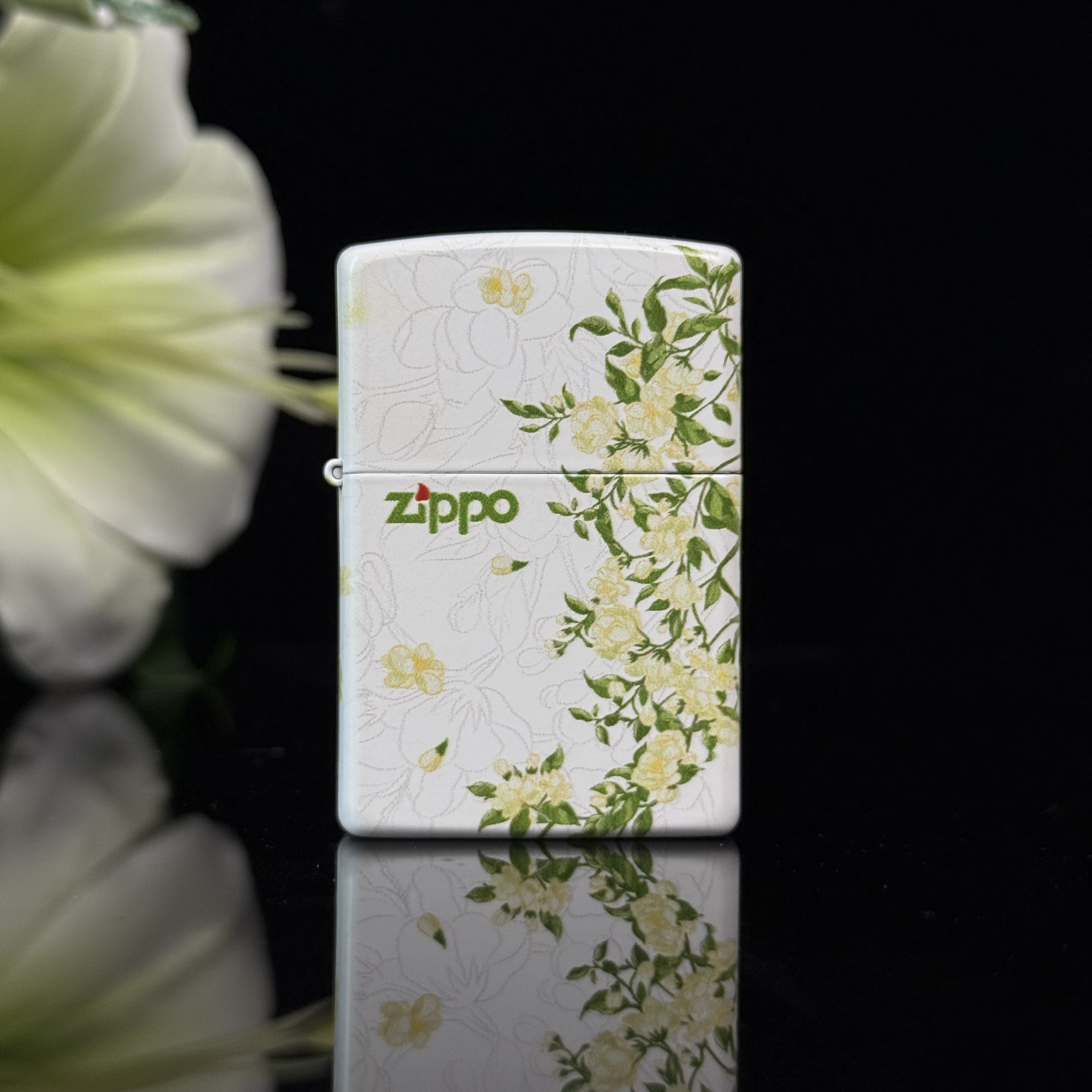 ZIPPO打火机 雪蕊茉莉 国风七夕节送男朋友礼物官方正品防风网红