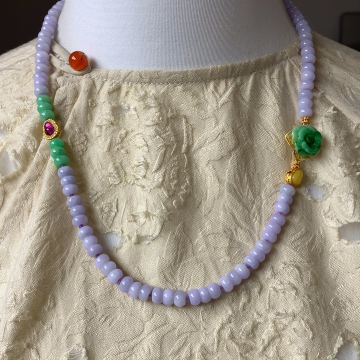 翡翠未镶嵌项链翡翠项链