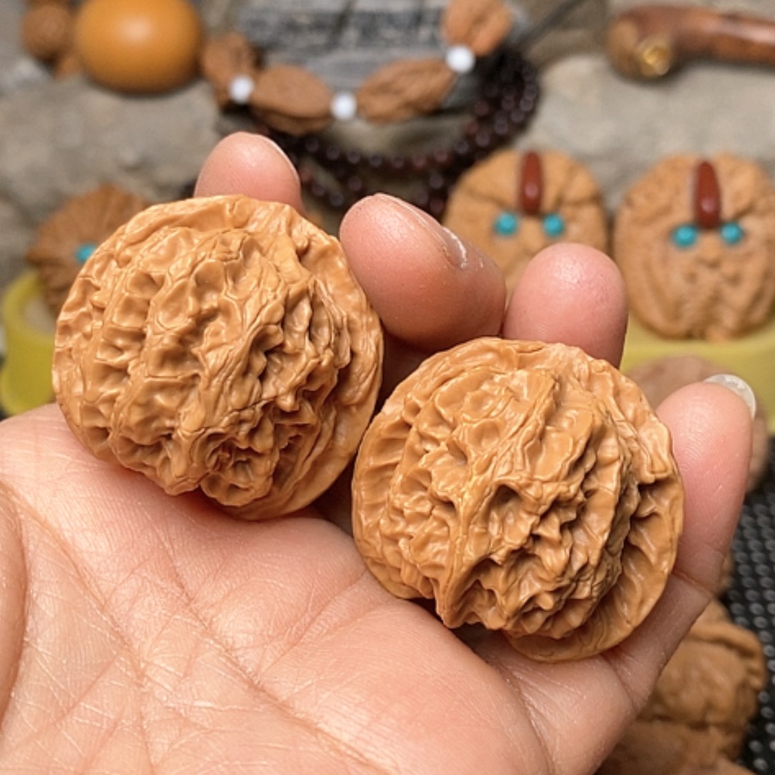 【闪购商品】文玩核桃把件苹果36