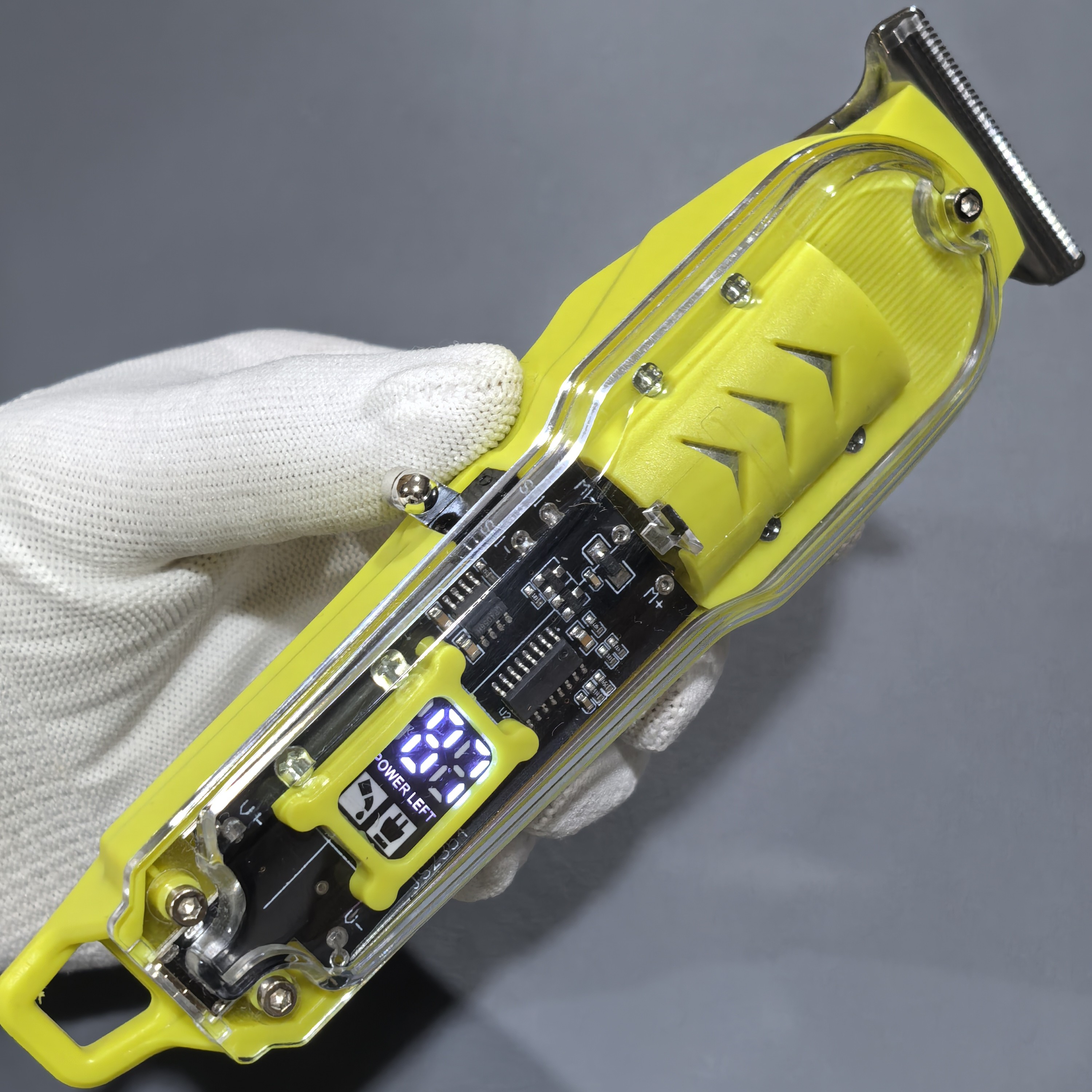 透明电推剪发廊专用液晶显示高转速油头雕刻理发器电动剃头刀