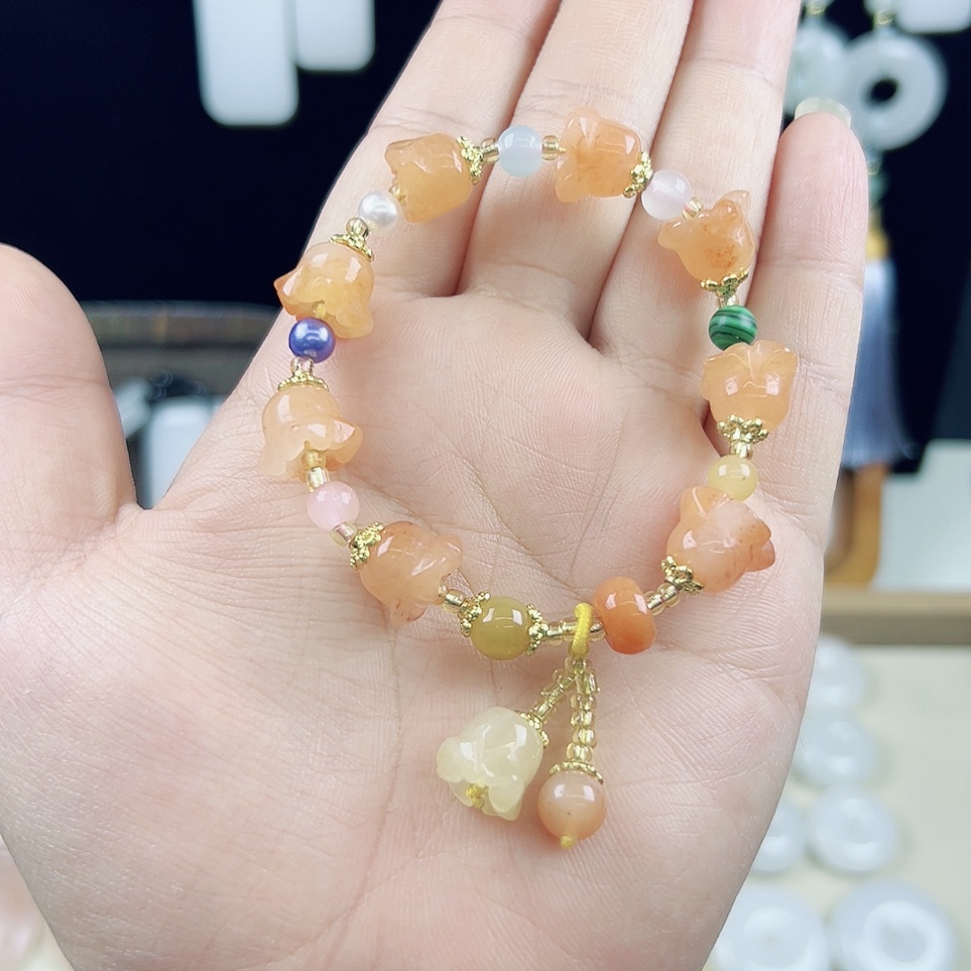 石英岩玉未镶嵌手链