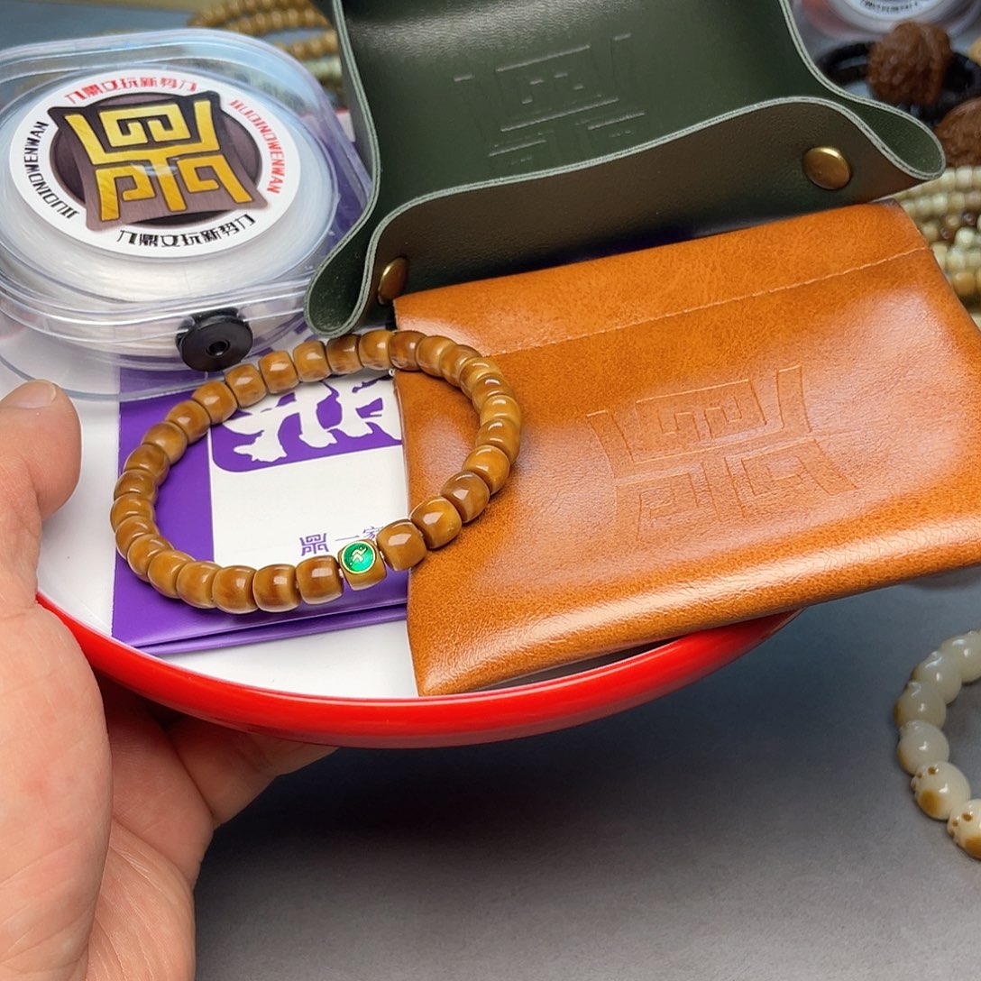 龙眼菩提手串直切老油料