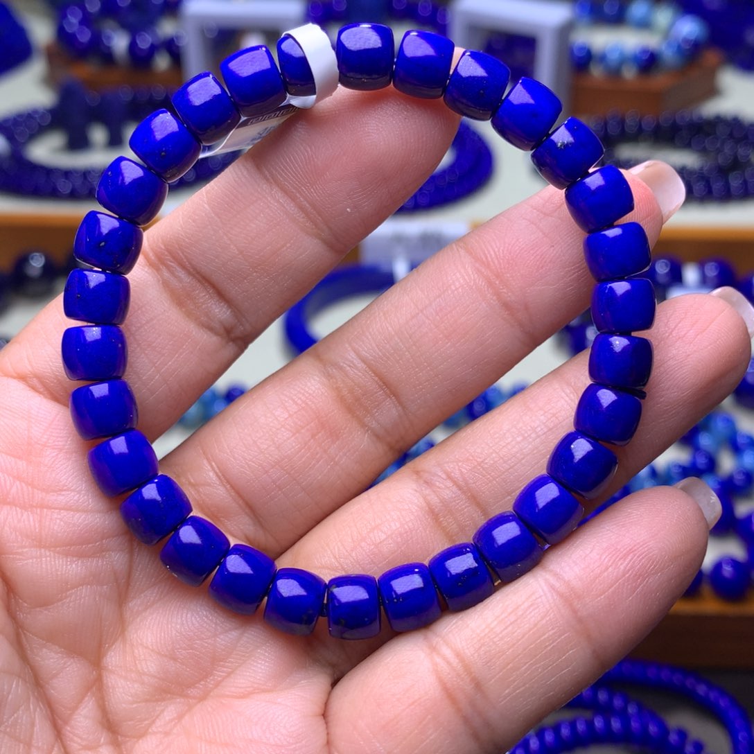 青金石手链未镶嵌7m