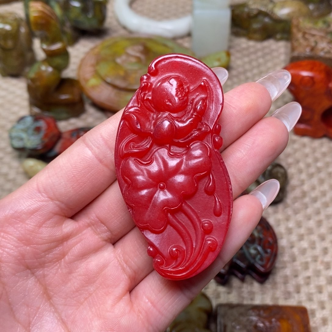 白玉菩提吊坠白玉菩提白玉菩提摆件