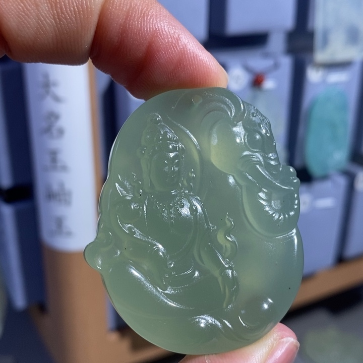 未镶嵌岫玉吊坠吊坠