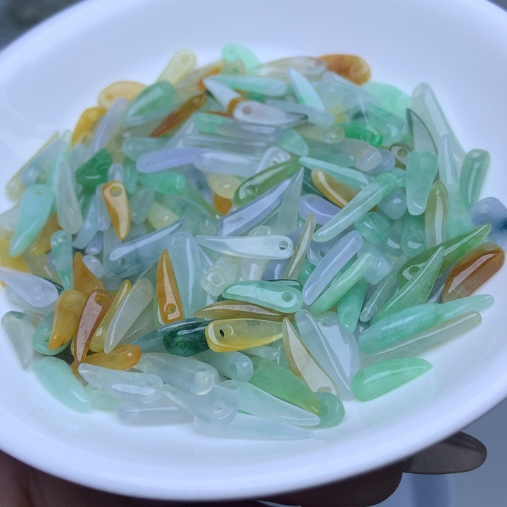 散珠翡翠冰三彩小辣椒10个