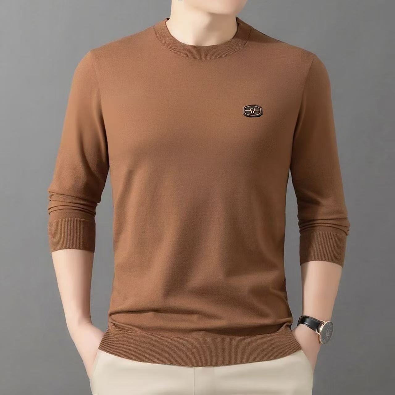 5881 圆领男士羊毛衫