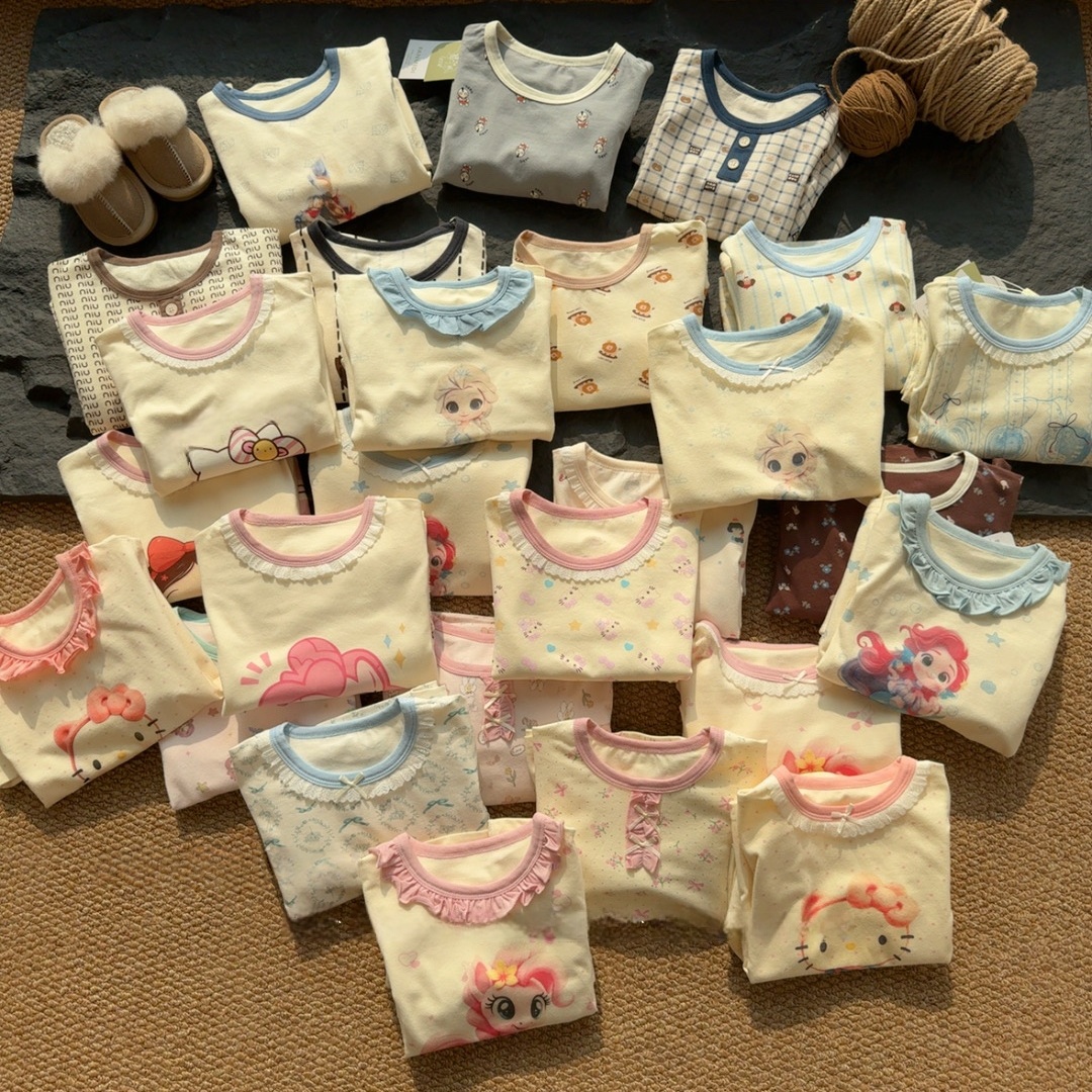 【发2套】儿童家居服秋冬莱卡套装随机盲盒福袋0299-0310-0399