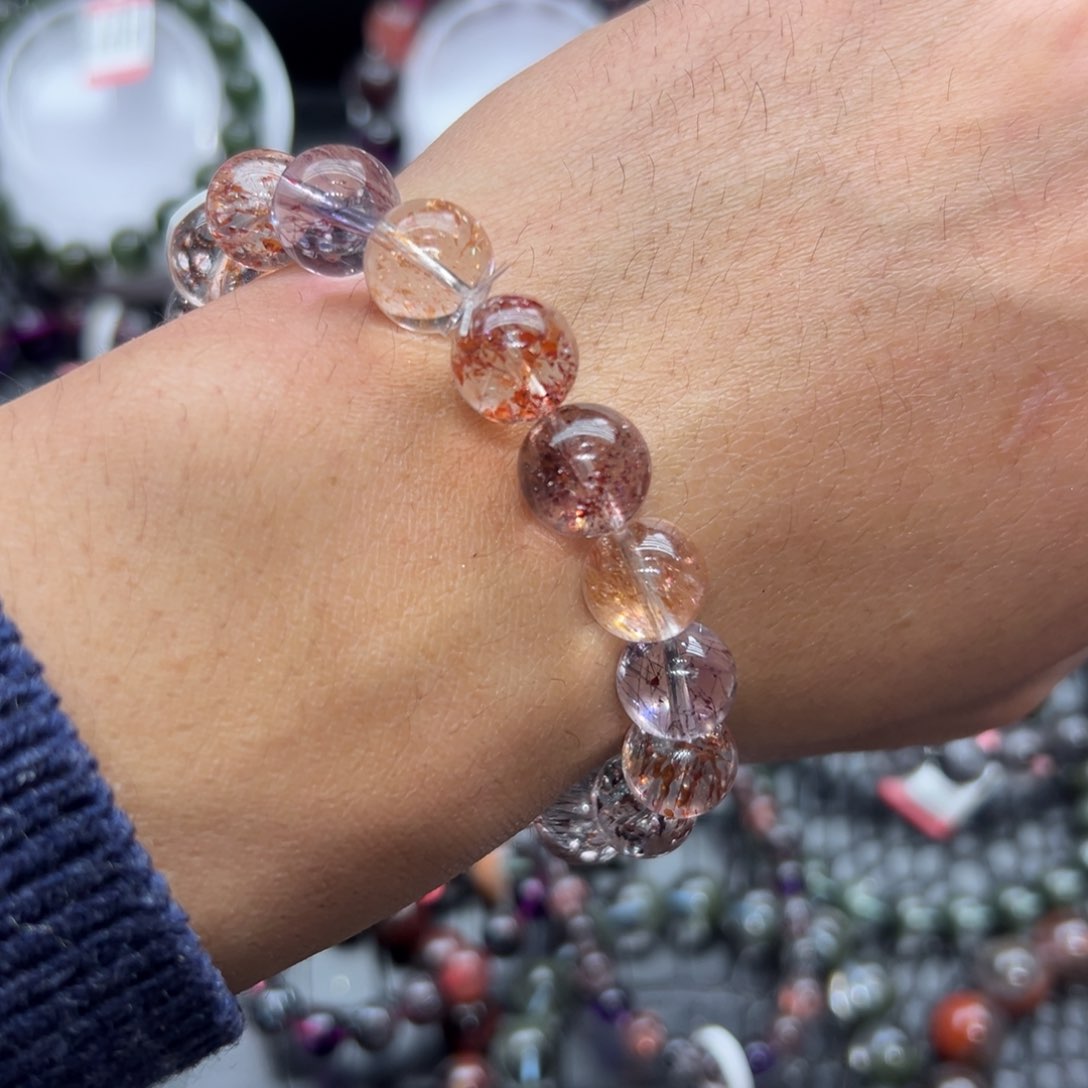 水晶手链未镶嵌好看