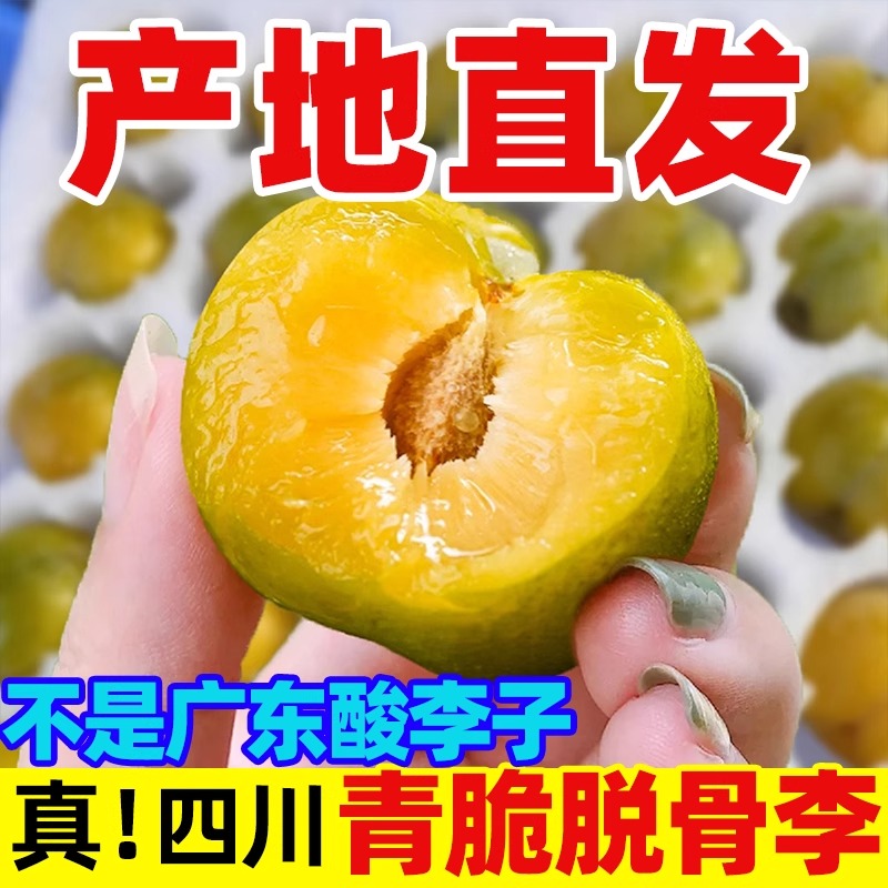 四川正宗脱骨李脆甜多汁水果核小肉厚新鲜应季