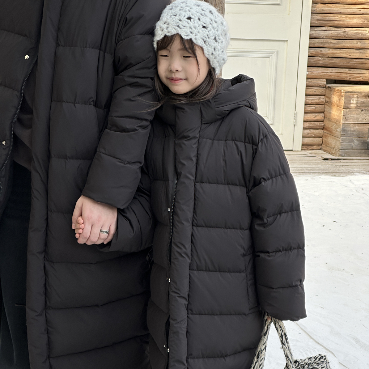 卞可【杜邦三防】亲子超长抗皱极寒羽绒服儿童