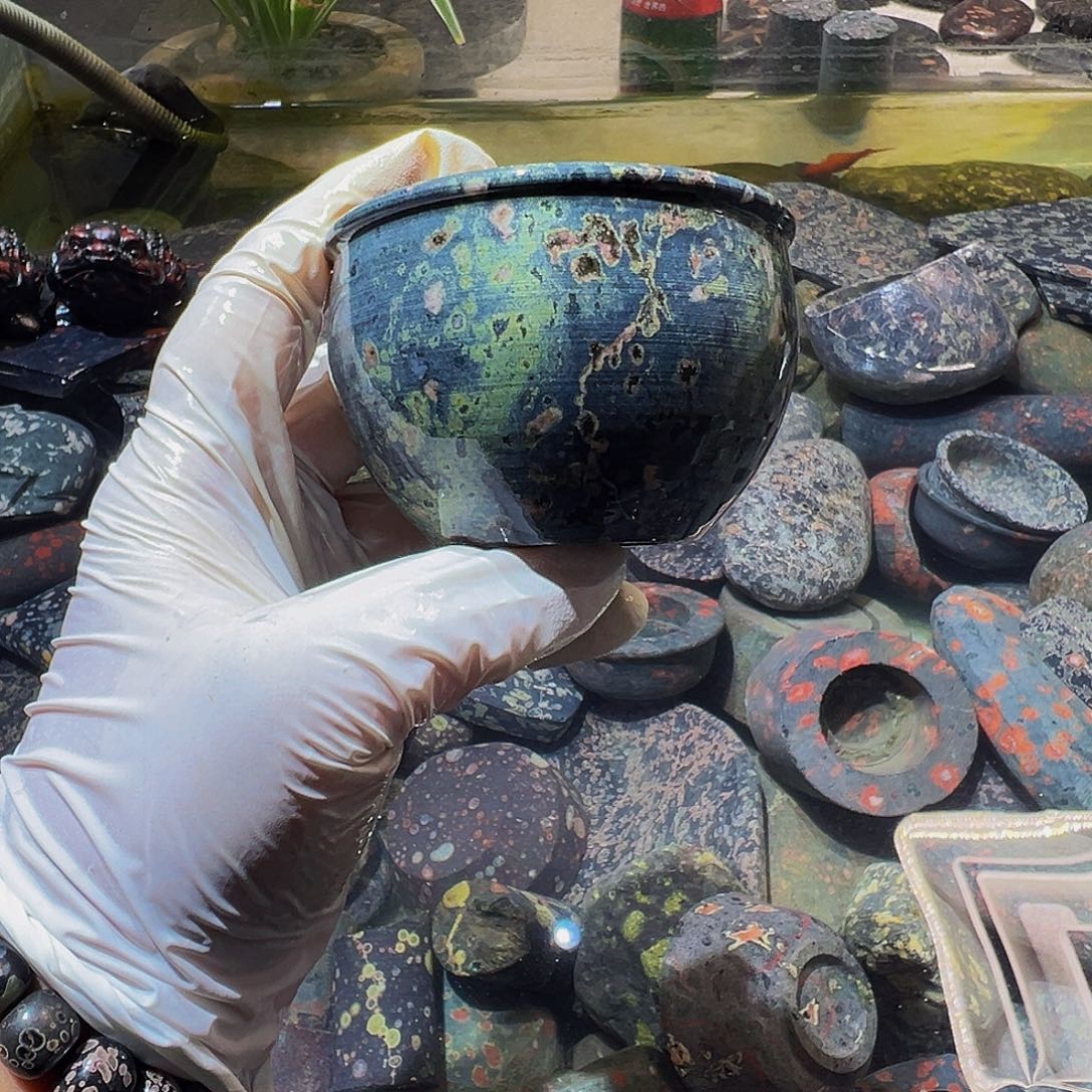 梅花玉鱼缸石茶周边不退不换