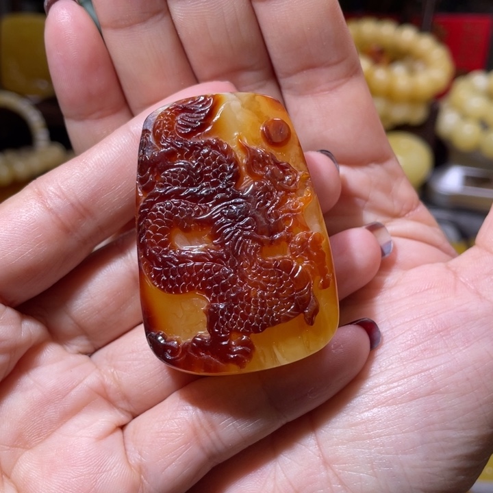 琥珀吊坠(不含链)未镶嵌