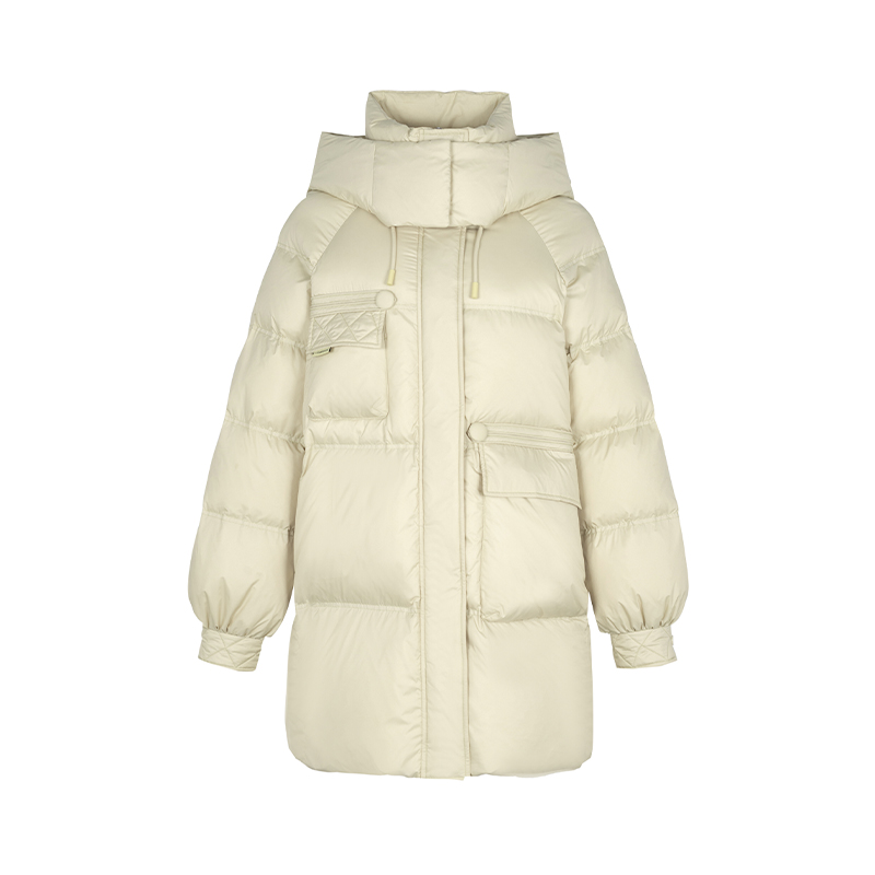【籽言专属】商场同款新品不规则贴袋设计鹅绒服N0912A34979