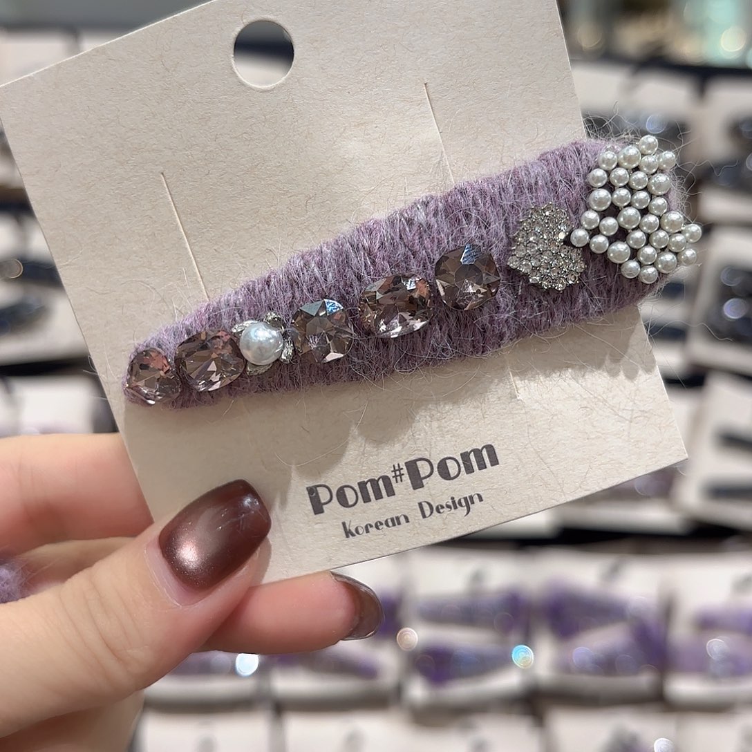 布艺铁合金珍珠爱心拜拜一个