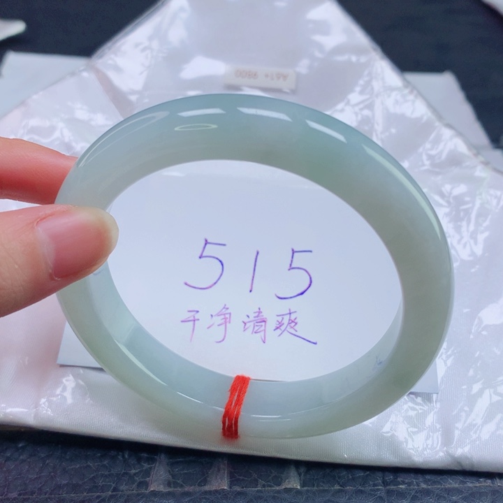 翡翠未镶嵌手镯圈口6162