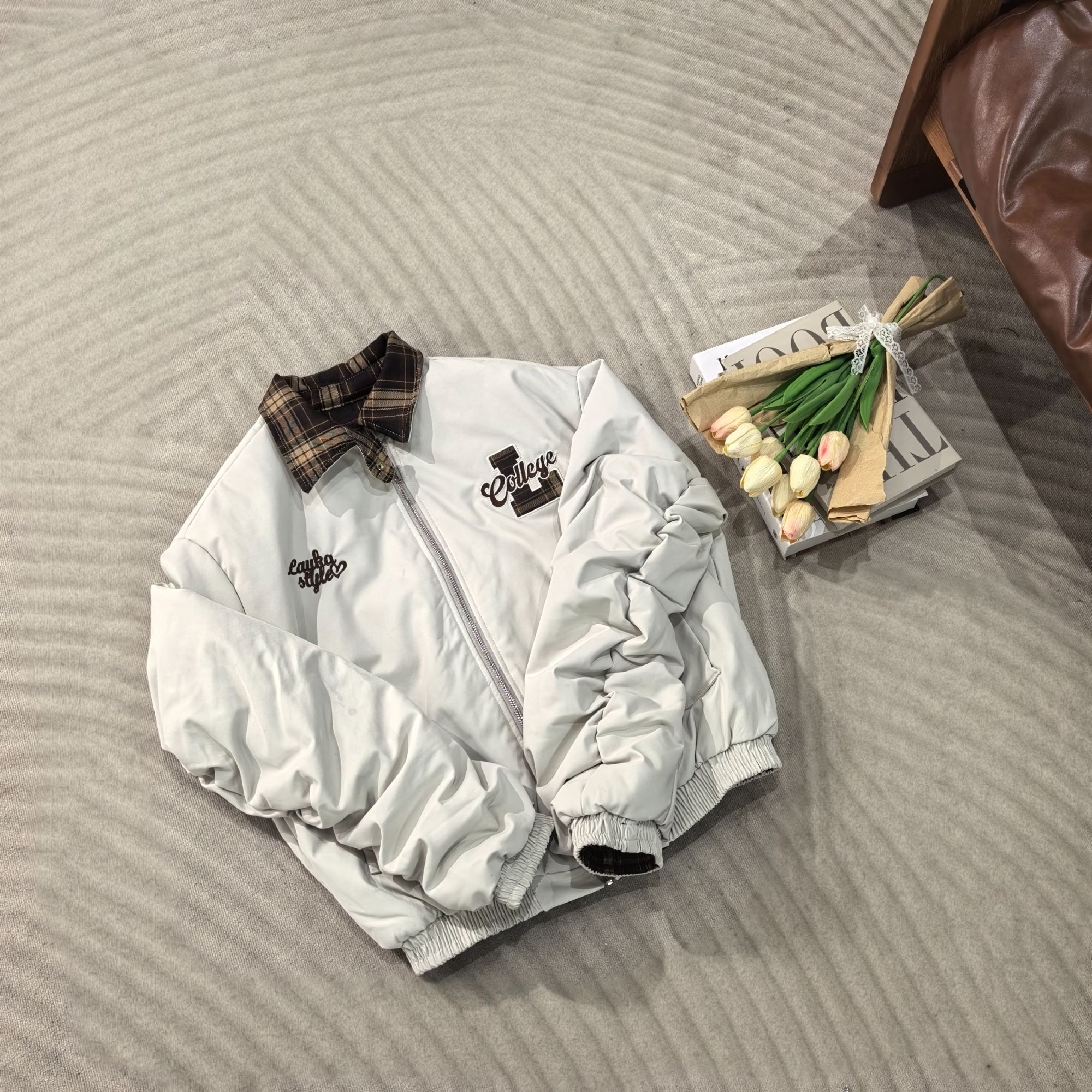 Z衣长64    5511-1【美式学院】加厚棒球服外套