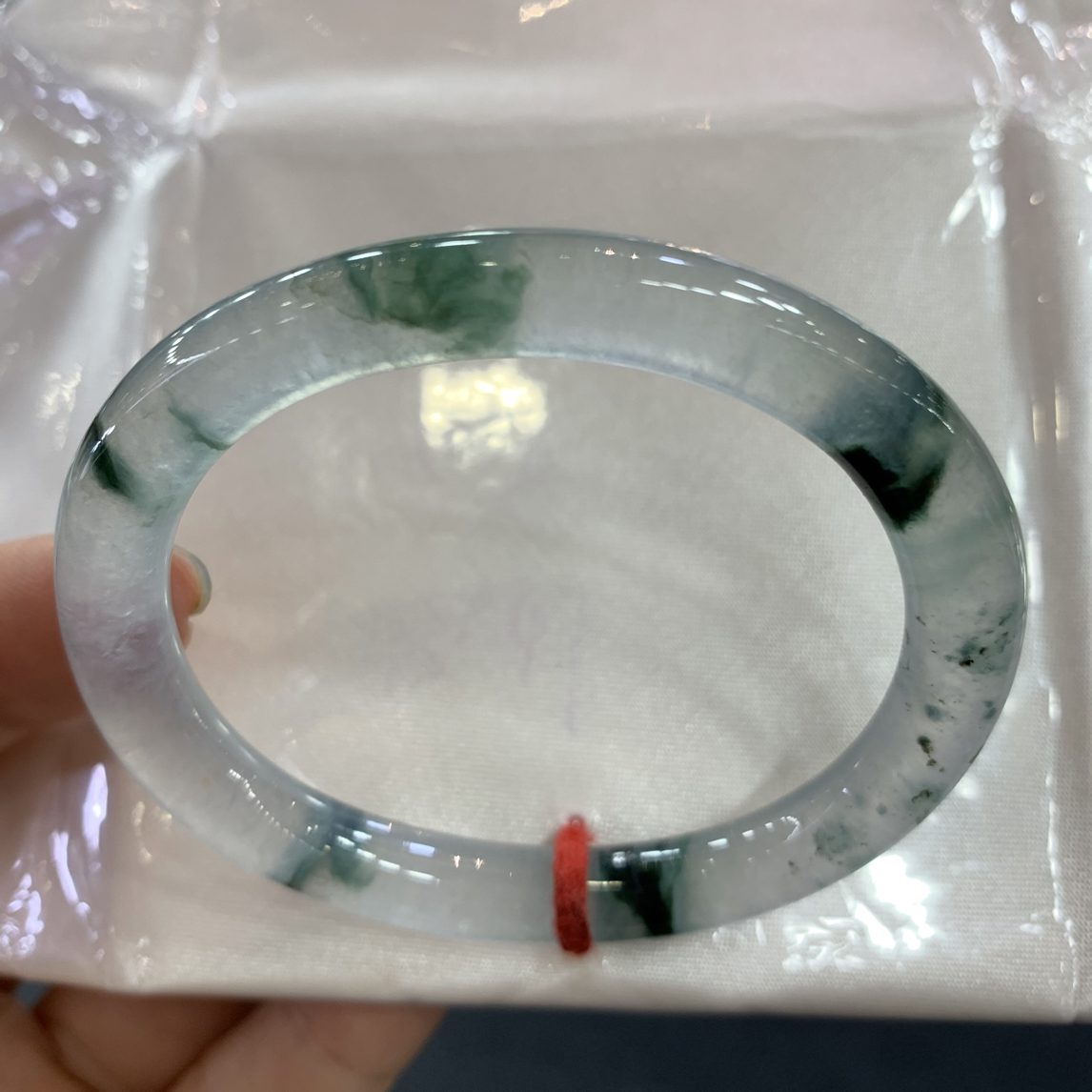 高冰飘花小圈贵妃50.5圈天然翡翠