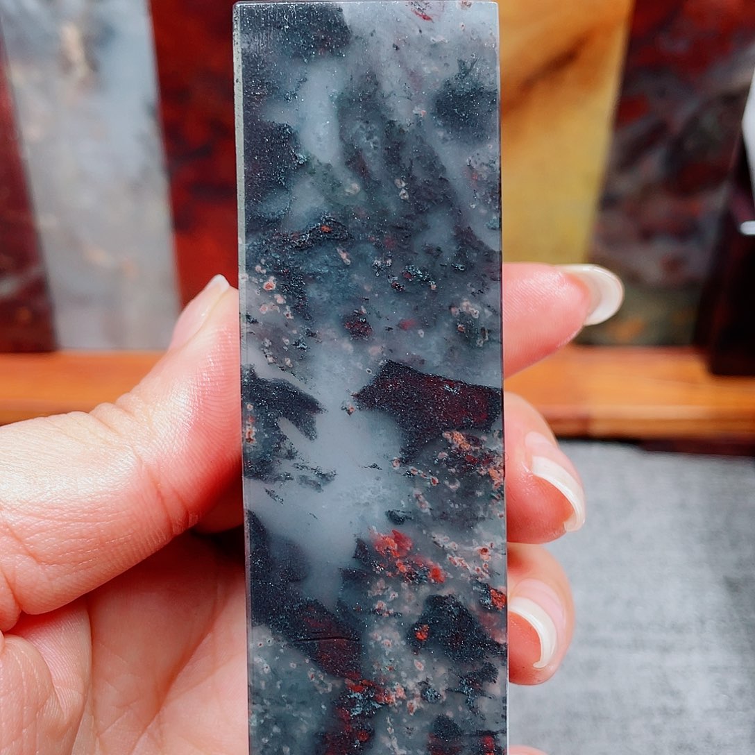 【闪购商品】玉桂林鸡血玉印章素章