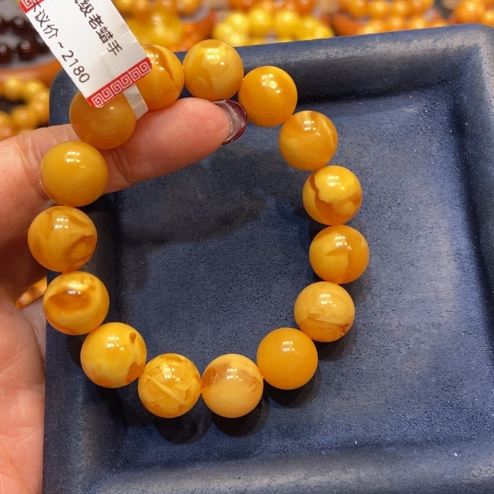 琥珀手链未镶嵌蜜蜡