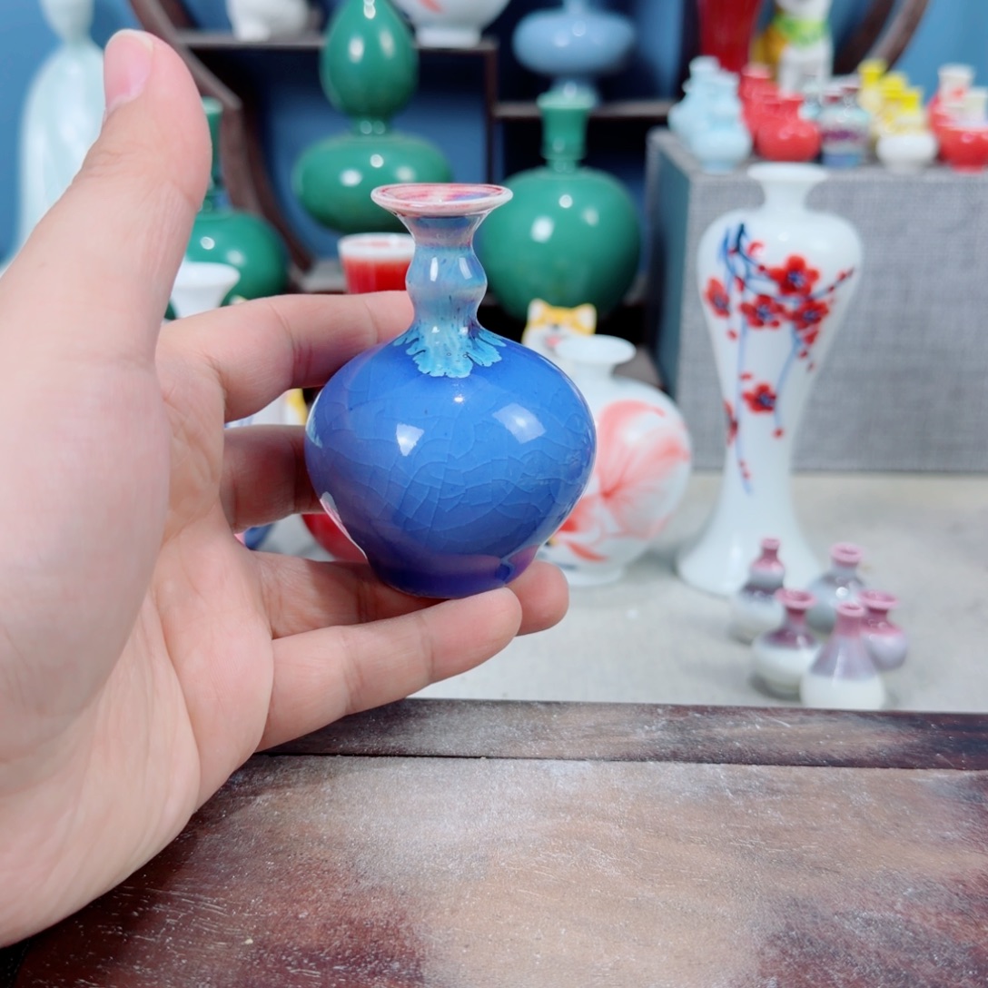 陶瓷手工小花器摆件