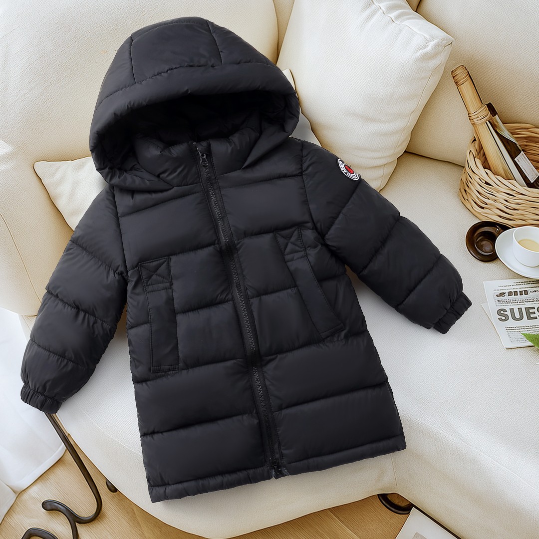 新款秋冬儿童中长款加厚保暖棉服男女童装棉衣中大童保暖棉袄外套