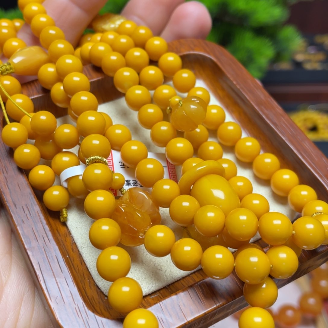 蜜蜡颈饰未镶嵌项链