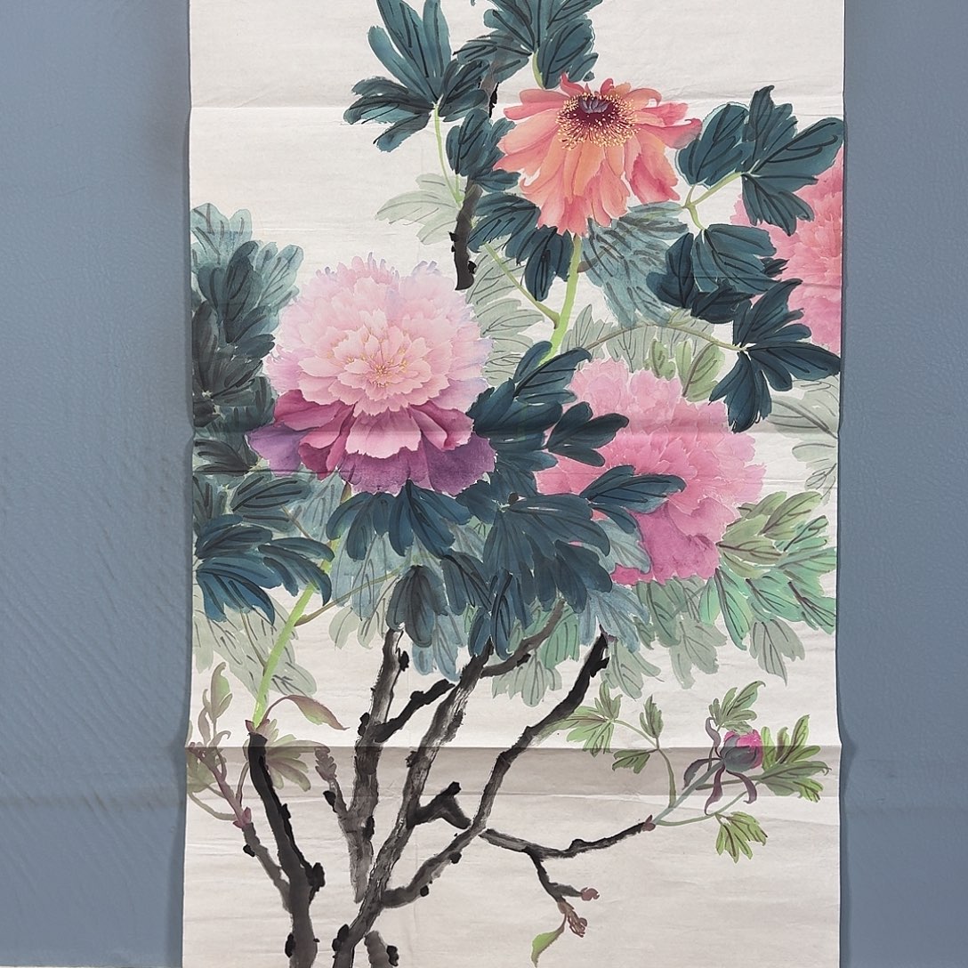 国画791 牡丹一如您的脸颊美丽如