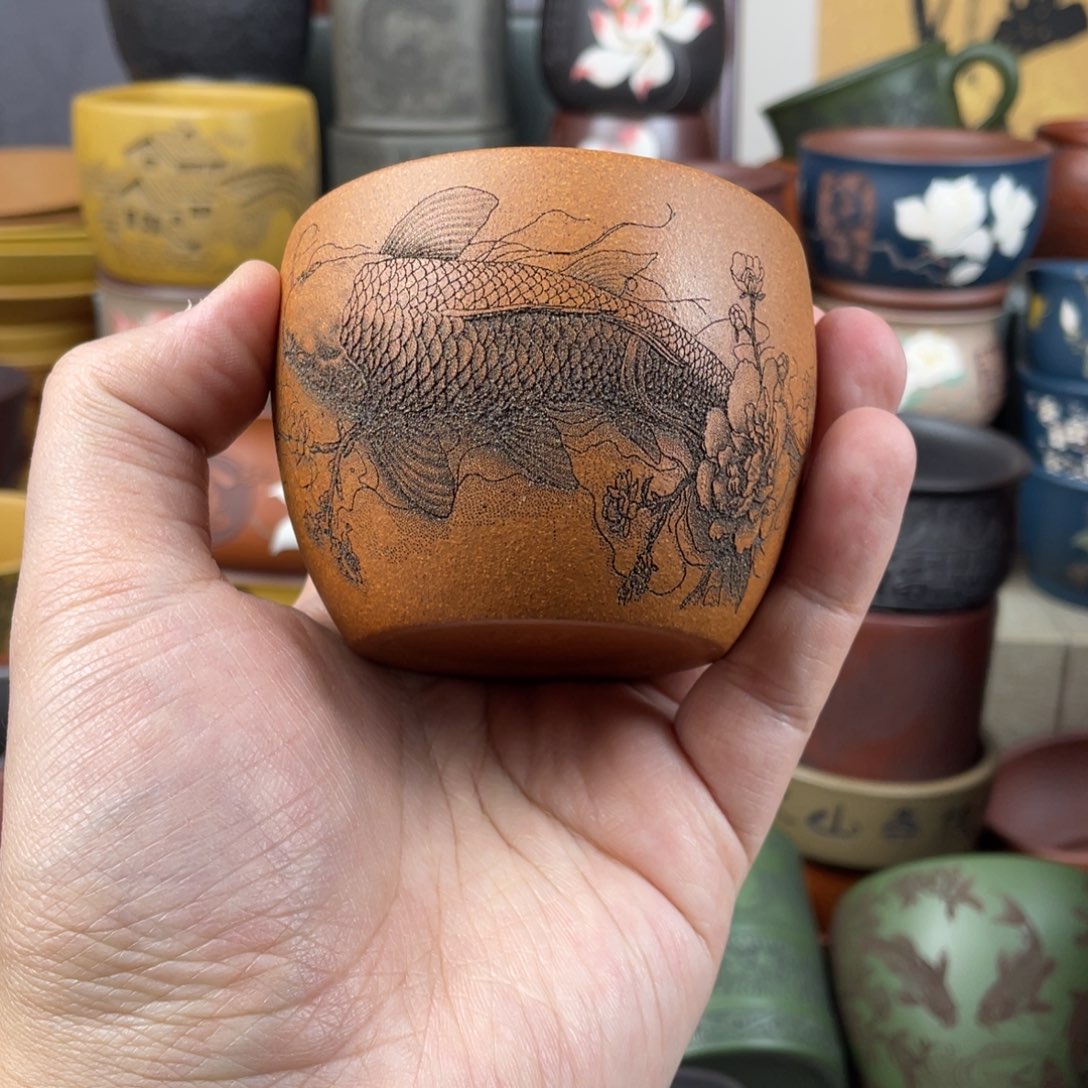 紫砂茶杯紫砂茶杯