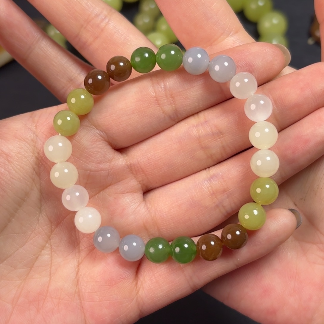 和田玉未镶嵌手链