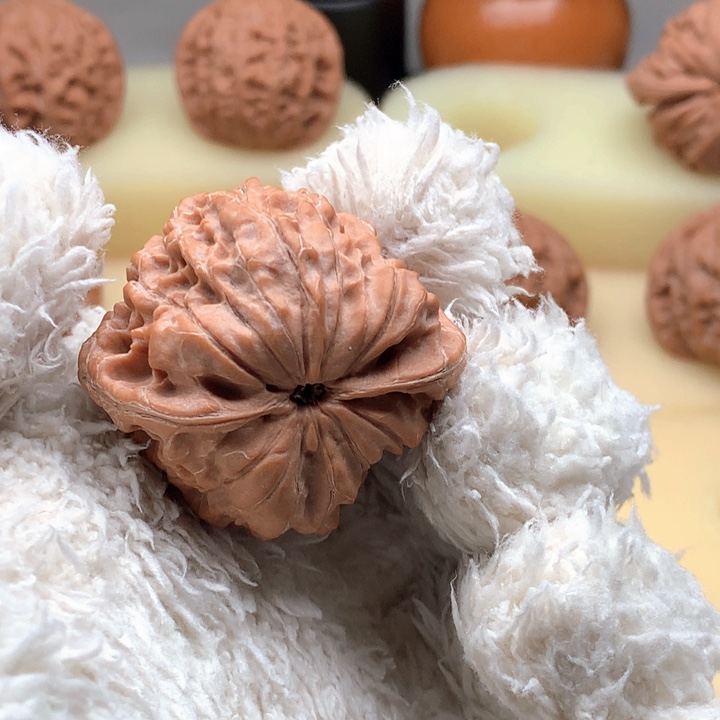 把件文玩核桃龙首蛙