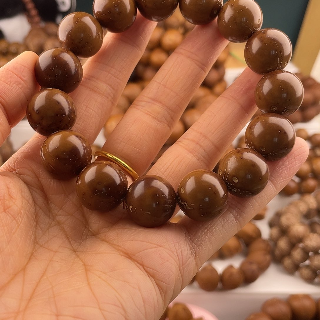 紫金鼠手串澄*光珠紫金鼠