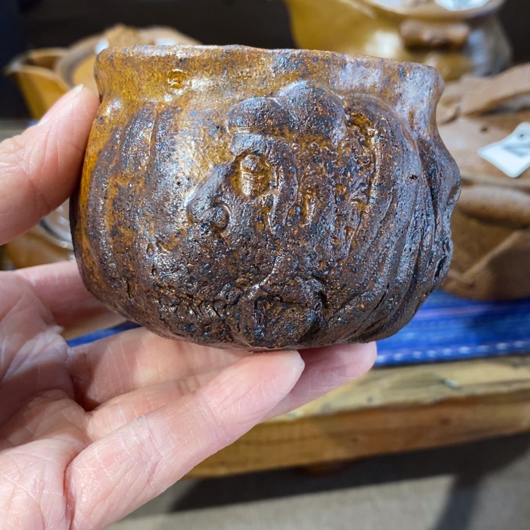 高温粗瓷达摩喝茶水杯