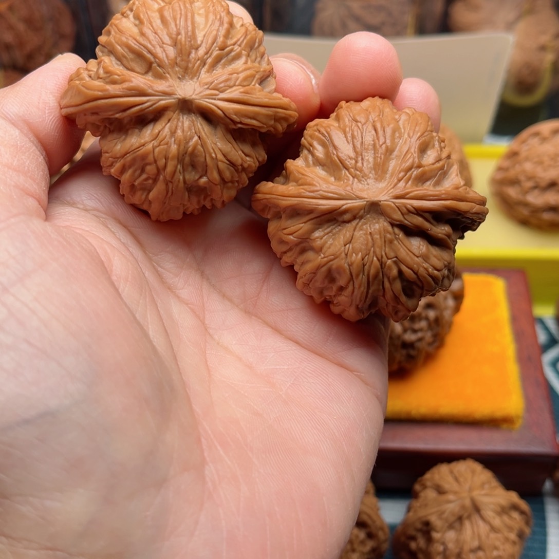 【闪购商品】桃木海*文玩核桃手把件45磨盘