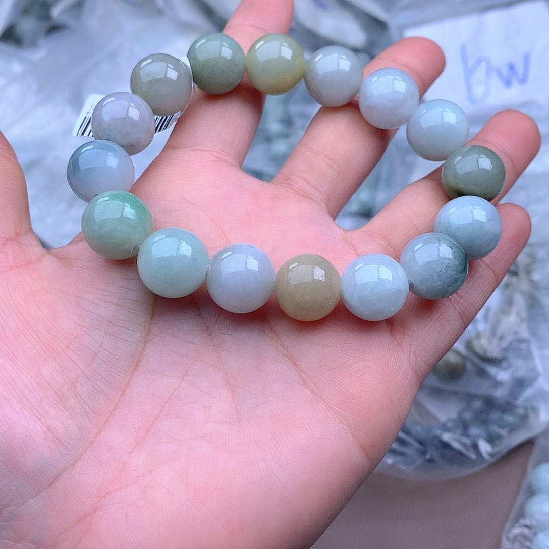 未镶嵌手链翡翠手串