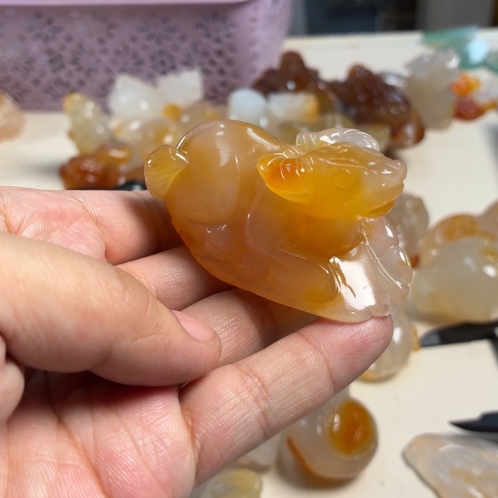 玛瑙/玉髓未镶嵌吊坠(不含链)