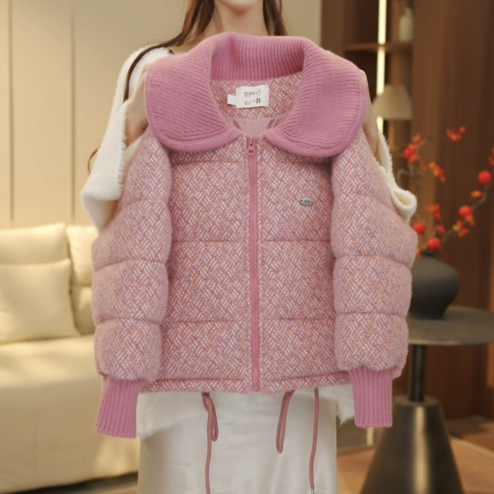 boboe/波波鹅女童冬季新款时尚百搭加厚保暖棉服外套--Y6285