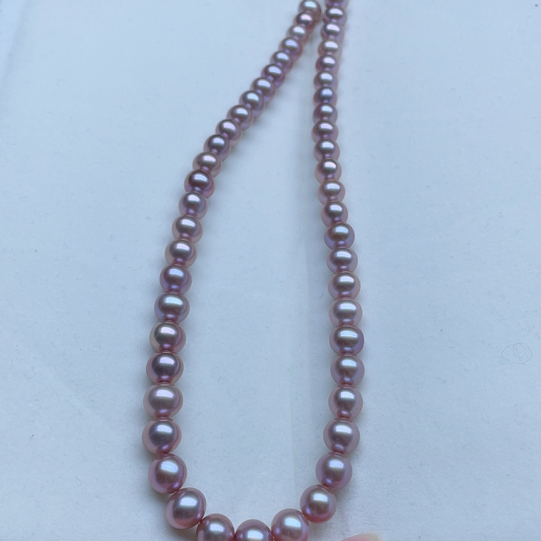 淡水珍珠颈饰银S925镶嵌