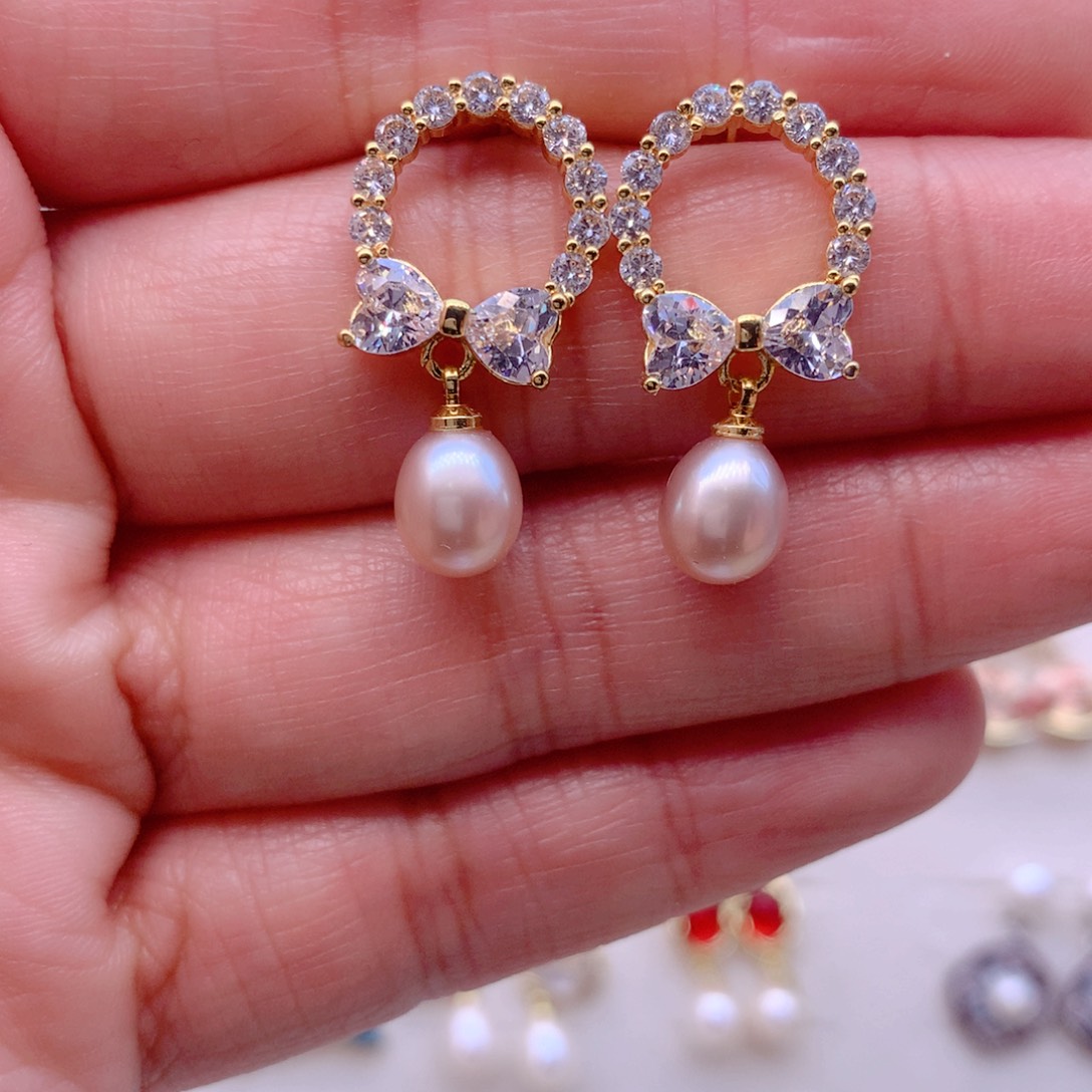 耳饰淡水珍珠合金