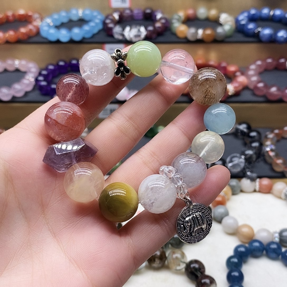 水晶手链未镶嵌多宝