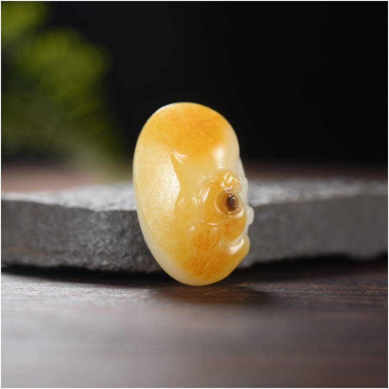 玉石缘【鼠来宝9g】新疆和田玉籽料精品生肖鼠男女款挂件吊坠