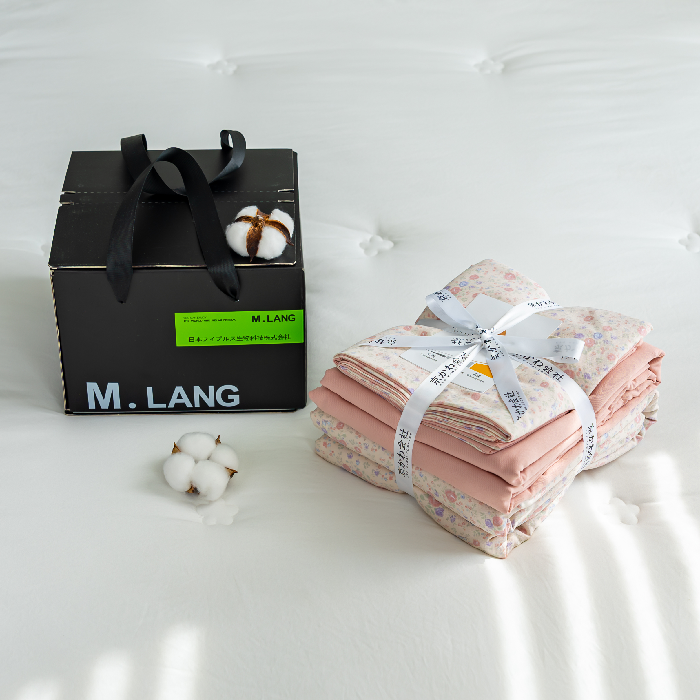 【京かわ会社】有氧针织双层纱四件套 蔷薇花园